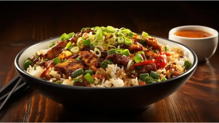 beef pepper rice presentation recipe