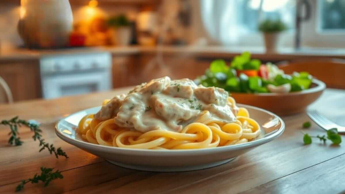 chicken alfredo recipe with jar sauce dish