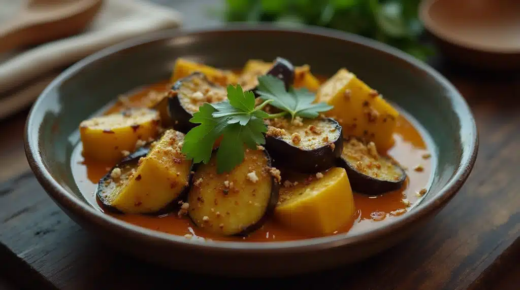 zaatar Eggplant curry