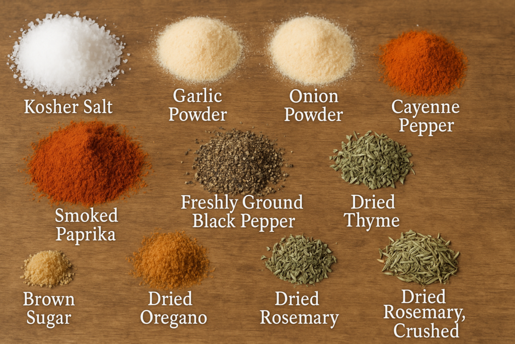 ingredients fry seasoning