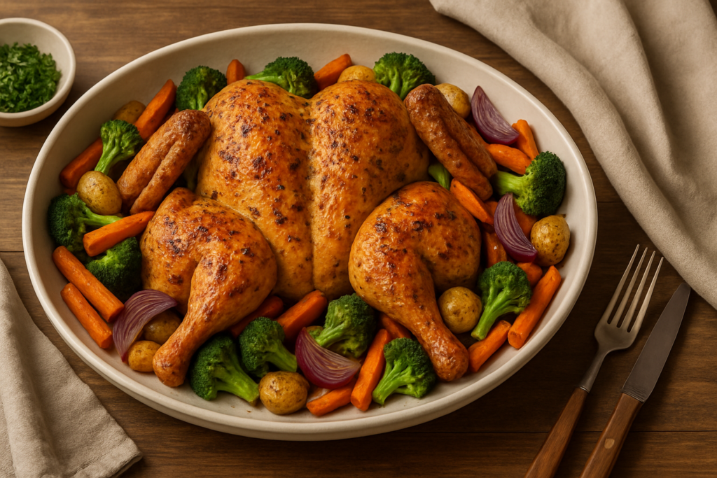 roast spatchcock chicken