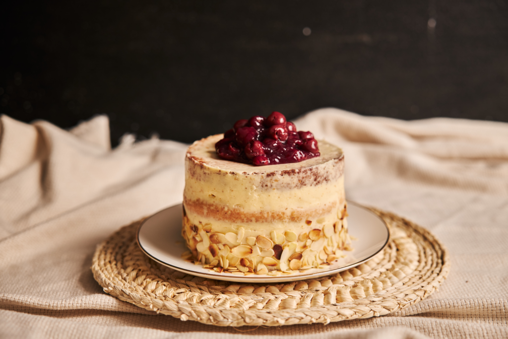 cherry almond cake
