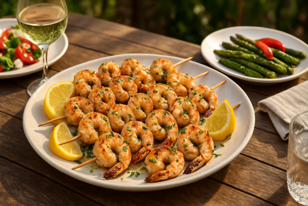 herb marinated shrimp