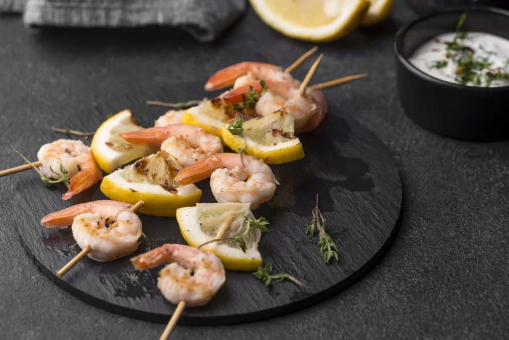 Mediterranean grilled shrimp