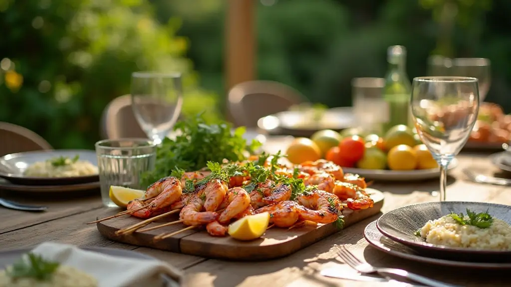 grilled shrimp skewers