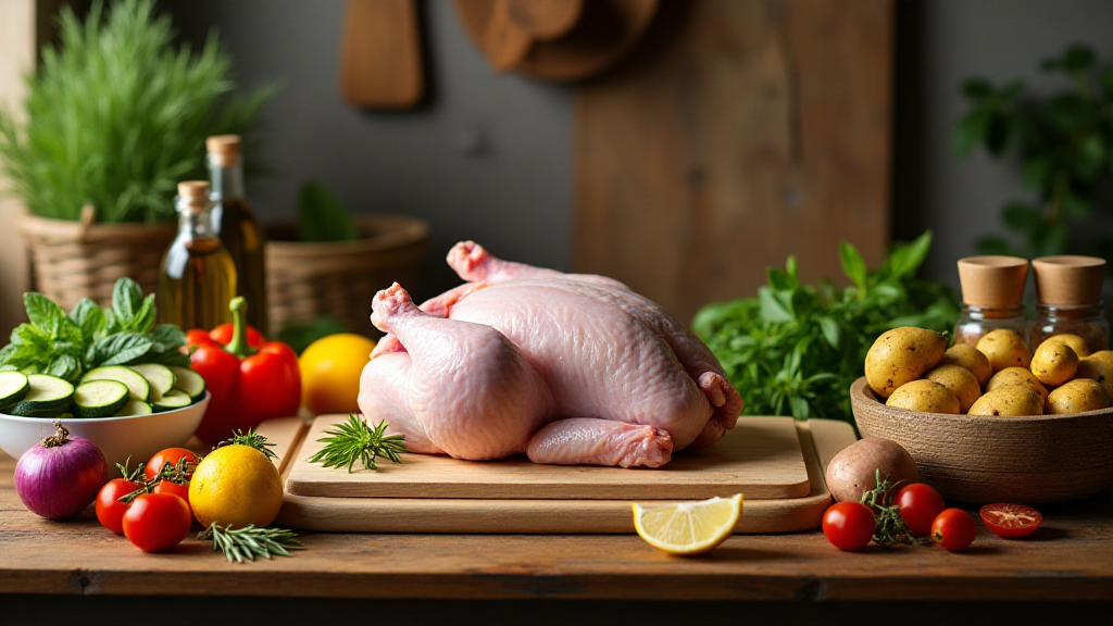 summer chicken and vegetables