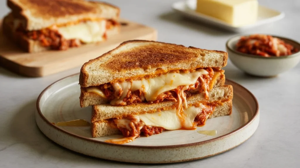 kimchi cheese toast
