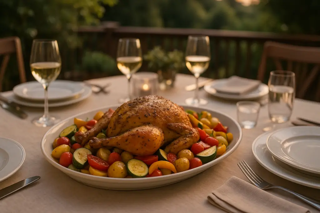 roasted chicken vegetables