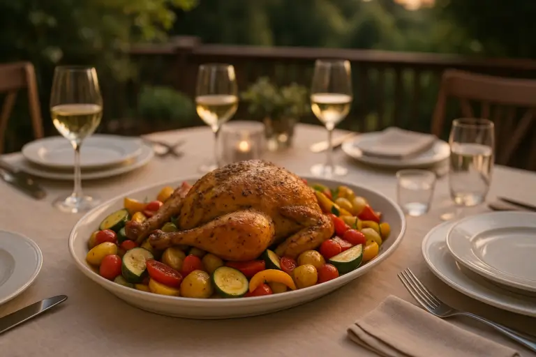 roasted chicken vegetables