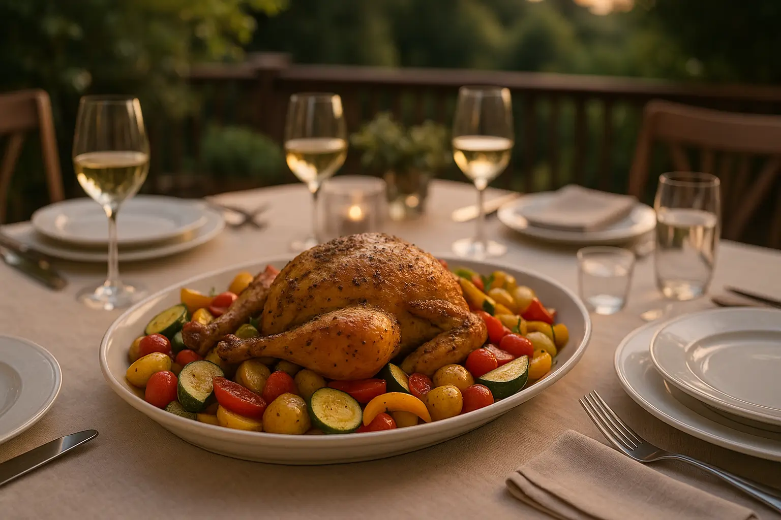 roasted chicken vegetables