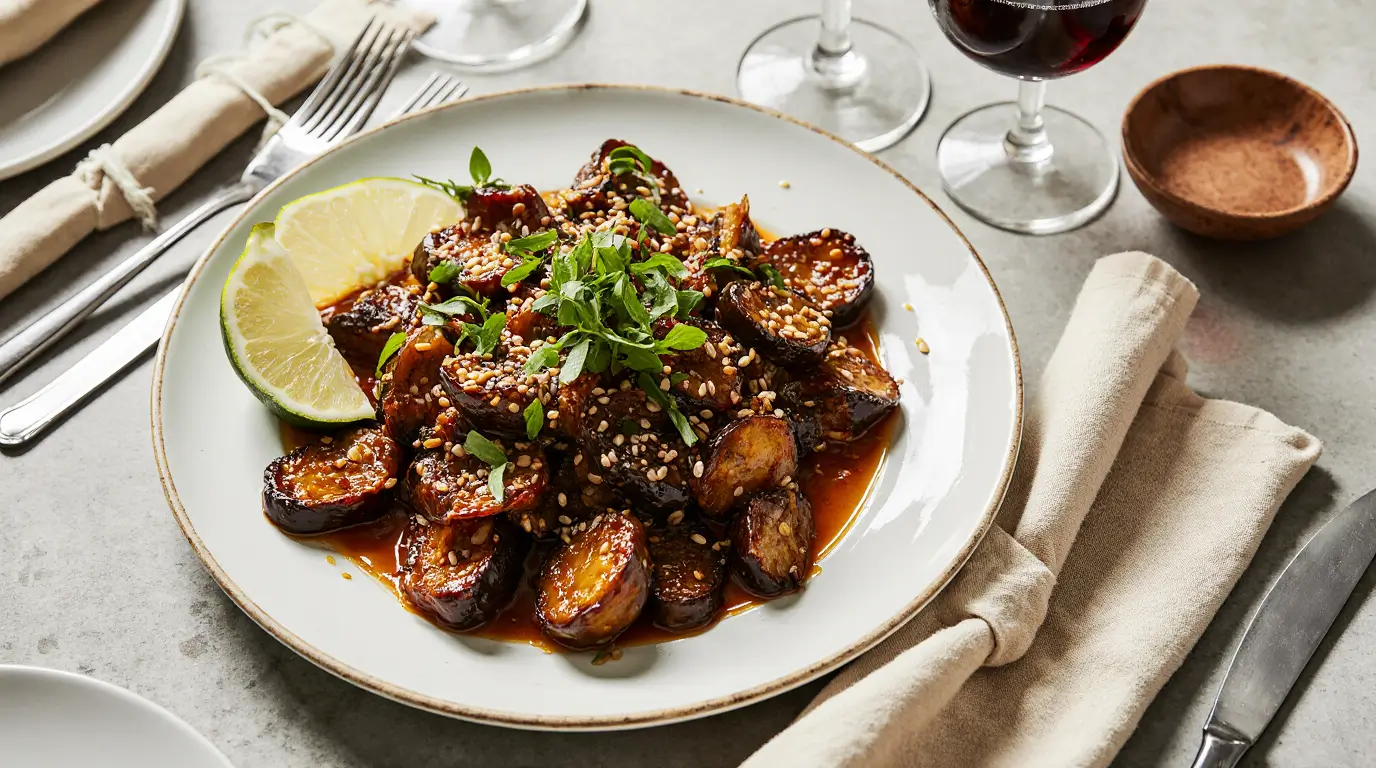 Korean spicy eggplant recipe