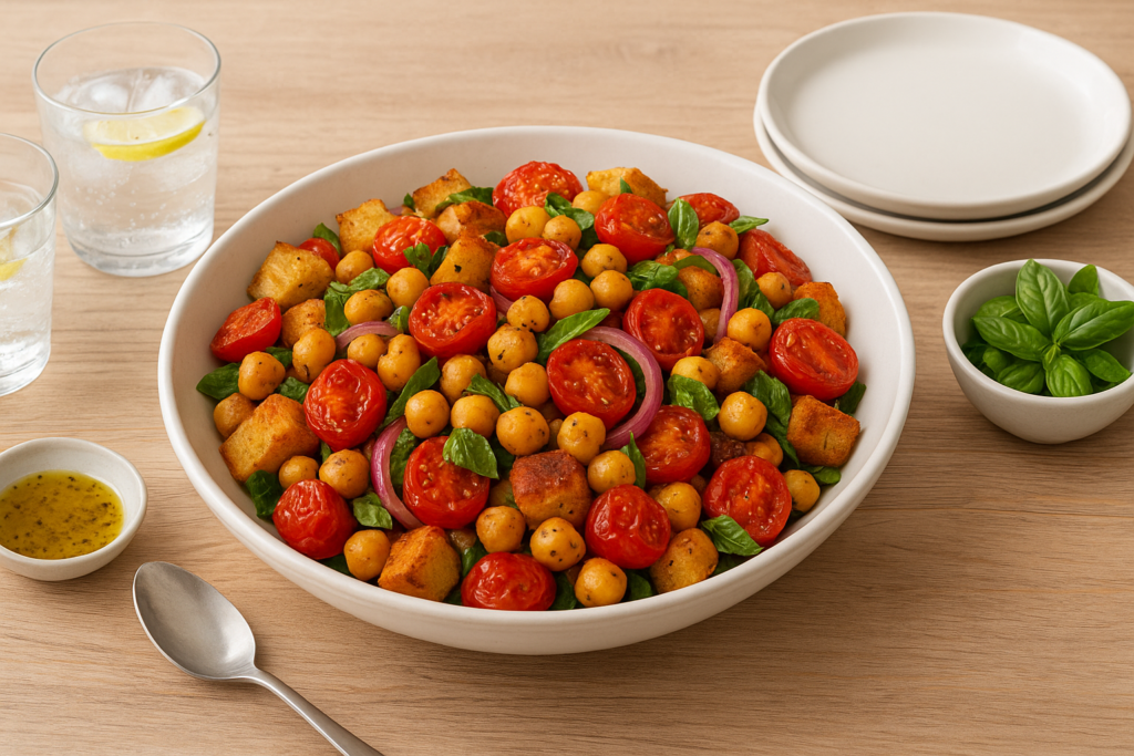 Spiced chickpea salad
