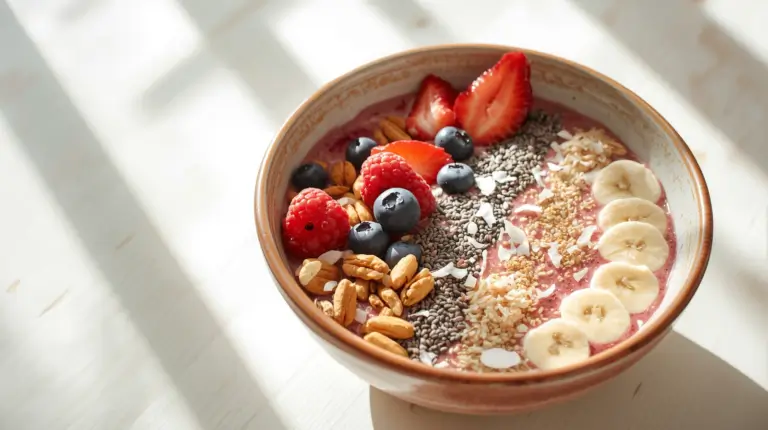 high protein breakfast smoothie bowl for beginners