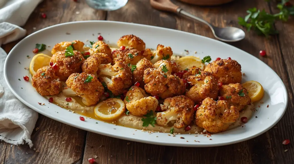Mediterranean roasted cauliflower
