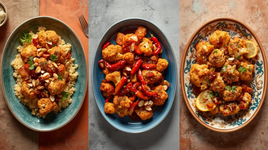 Crispy roasted cauliflower with za'atar
