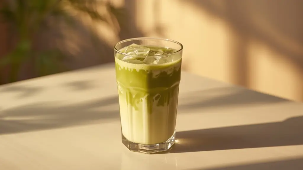 how to make an iced matcha latte