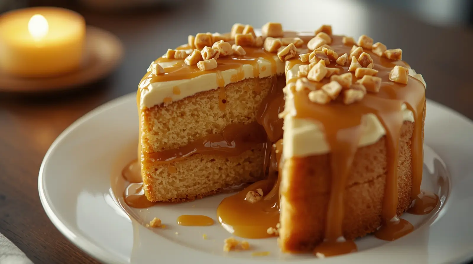 Caramel Poke Cake
