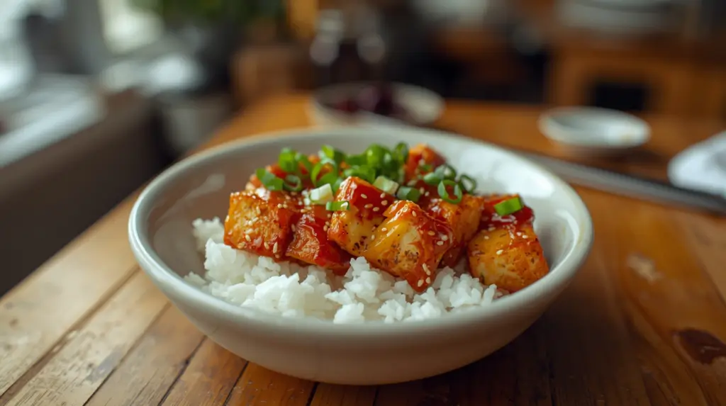 Korean gochujang tofu
