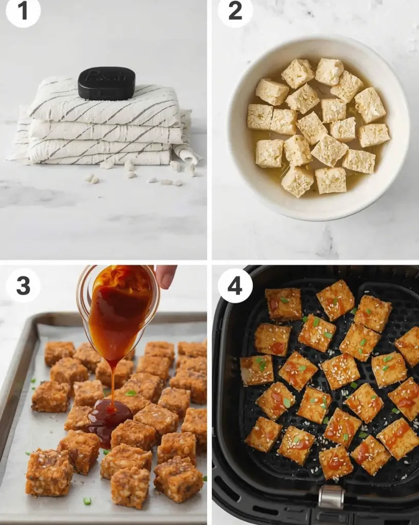 crispy gochujang tofu