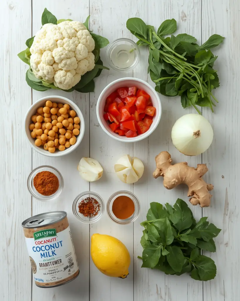 one pot chickpea cauliflower curry