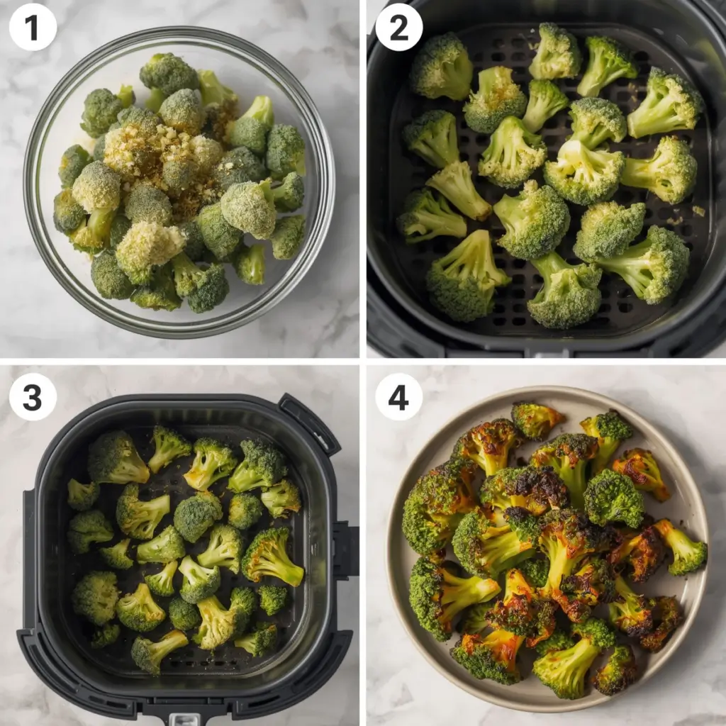 how to cook frozen broccoli in air fryer
