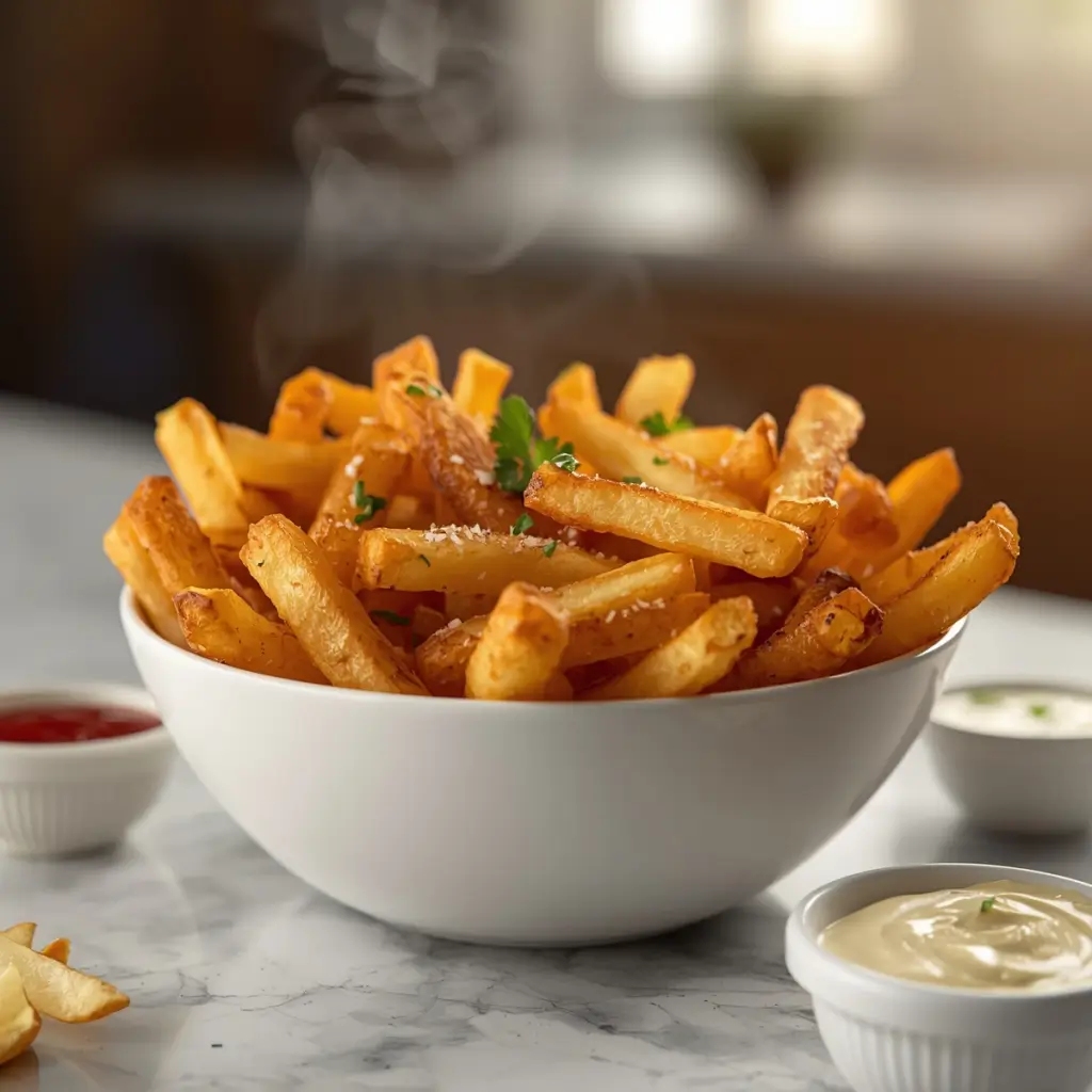 how long to cook frozen fries in air