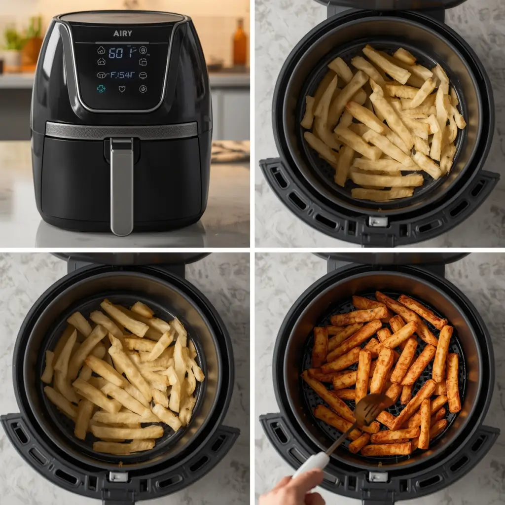 how to cook frozen fries in air fryer