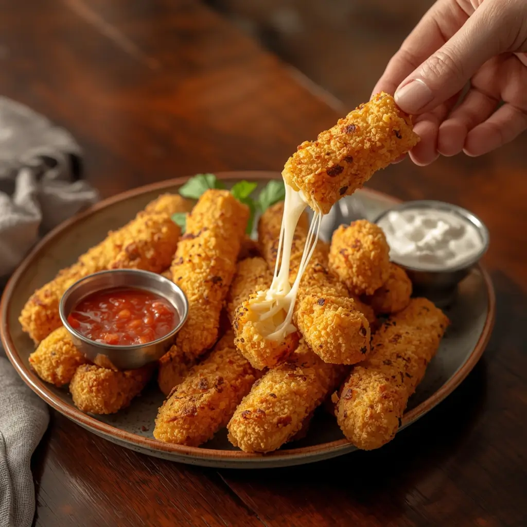 frozen mozzarella cheese sticks in air fryer