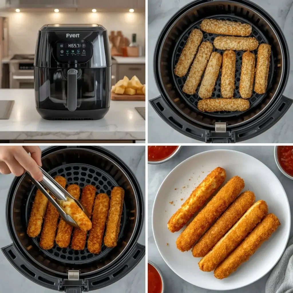 how to cook frozen mozzarella sticks in air fryer