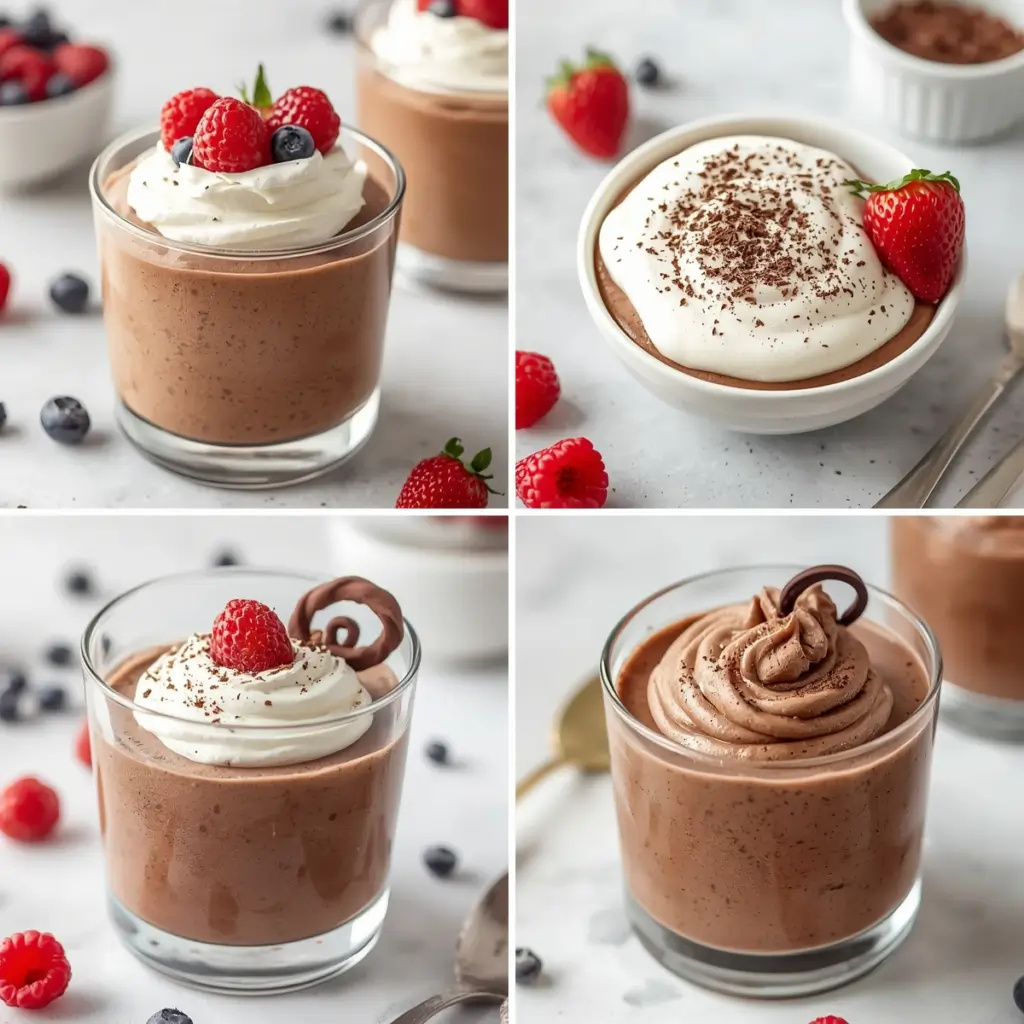 healthy chocolate mousse