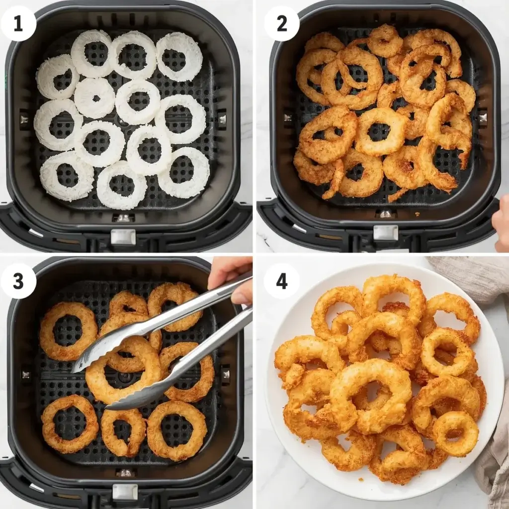 how to cook frozen onion rings in air fryer