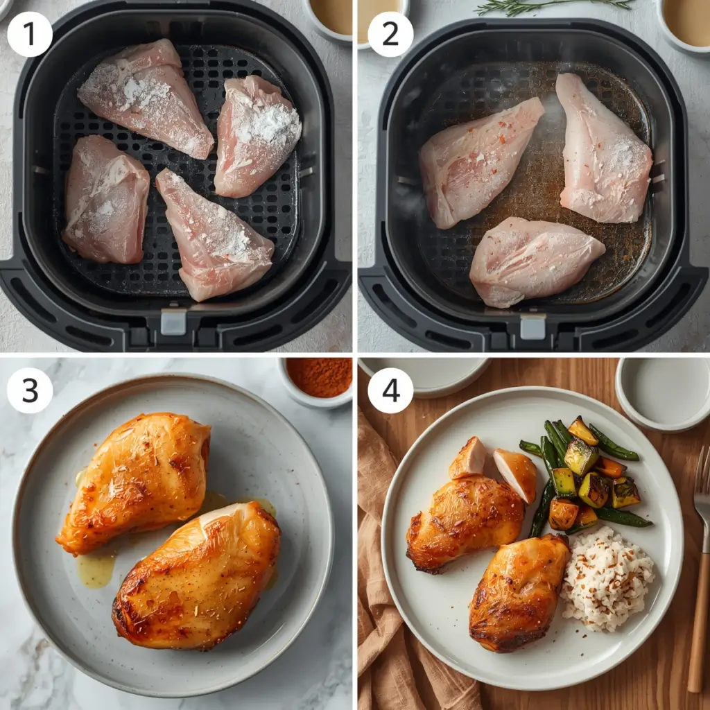 how to cook frozen chicken breast in air fryer
