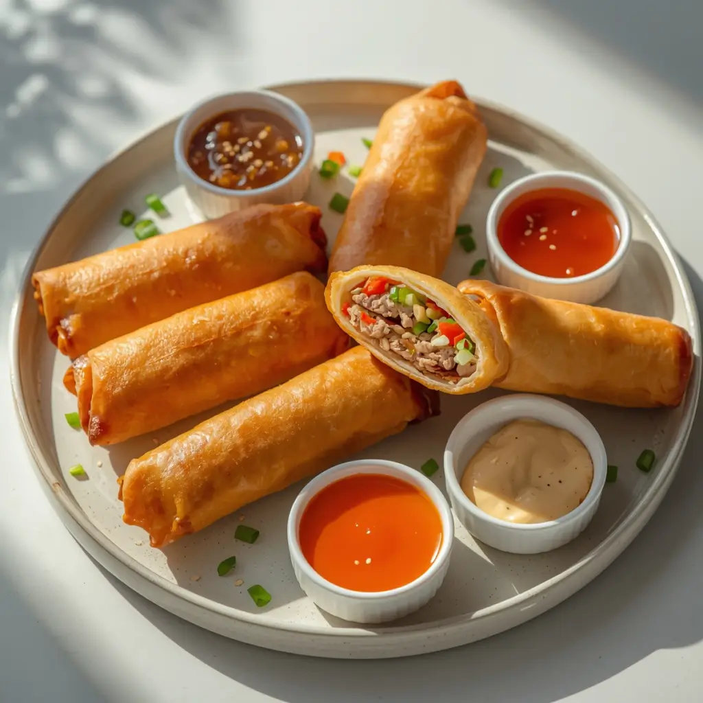 air fryer egg rolls frozen