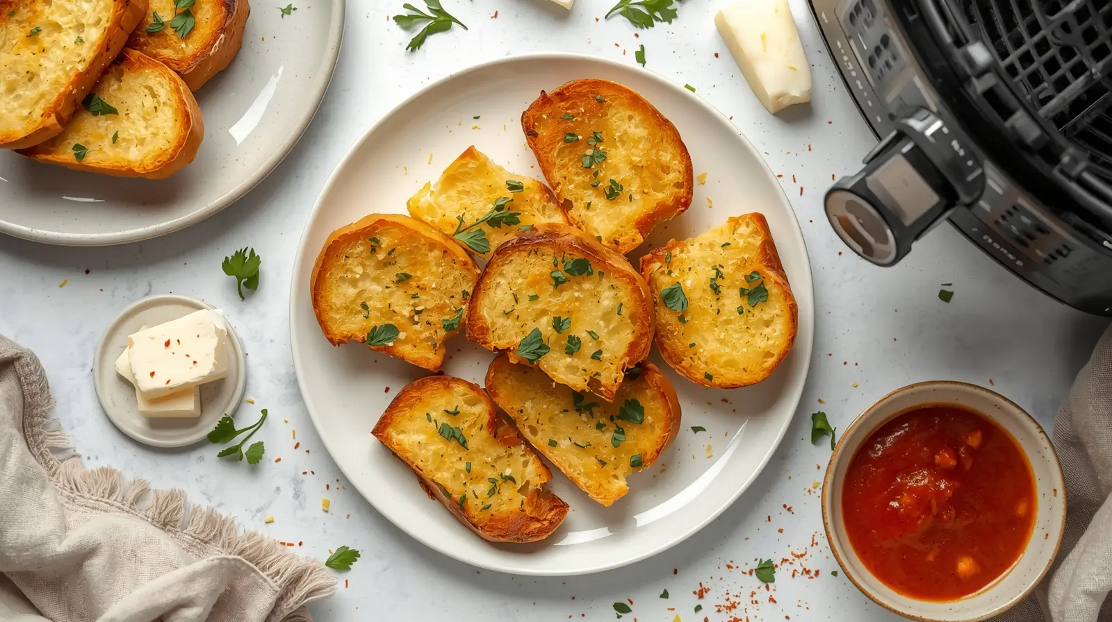 Frozen Garlic Bread in Air Fryer