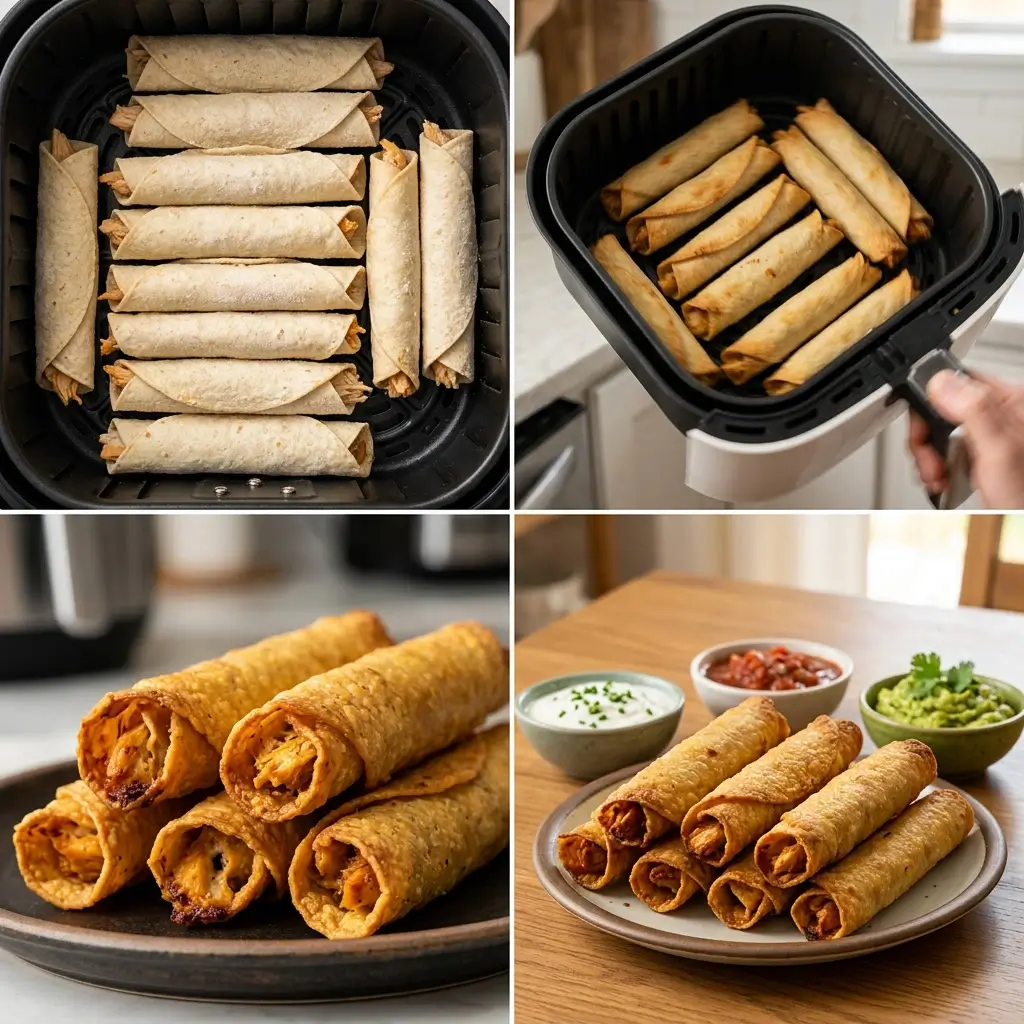 how to cook frozen taquitos in air fryer