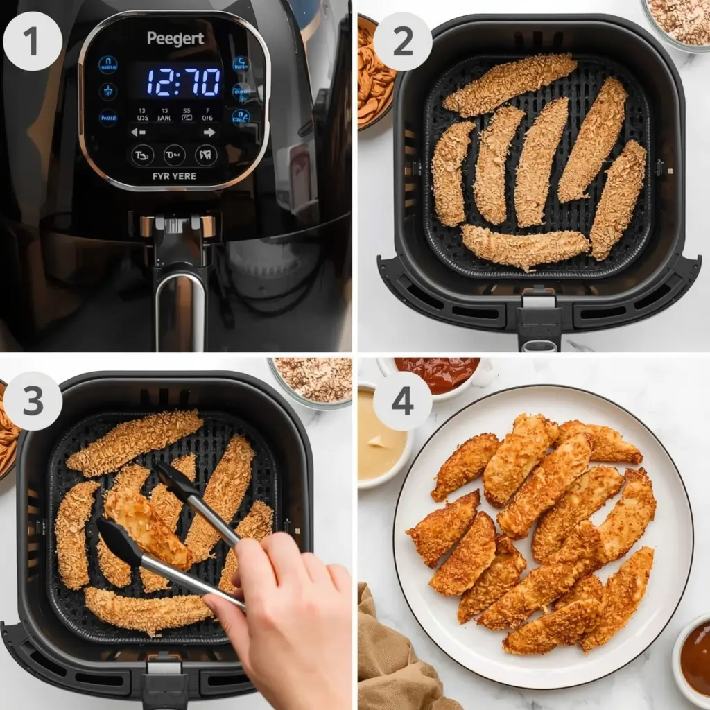 how to cook frozen chicken strips in air fryer
