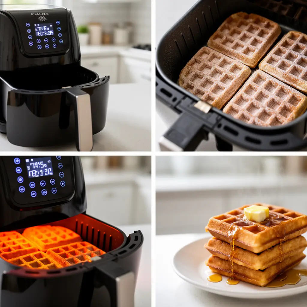 how to cook frozen waffles in air fryer