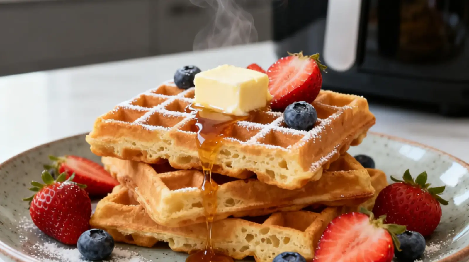 frozen waffles in air fryer