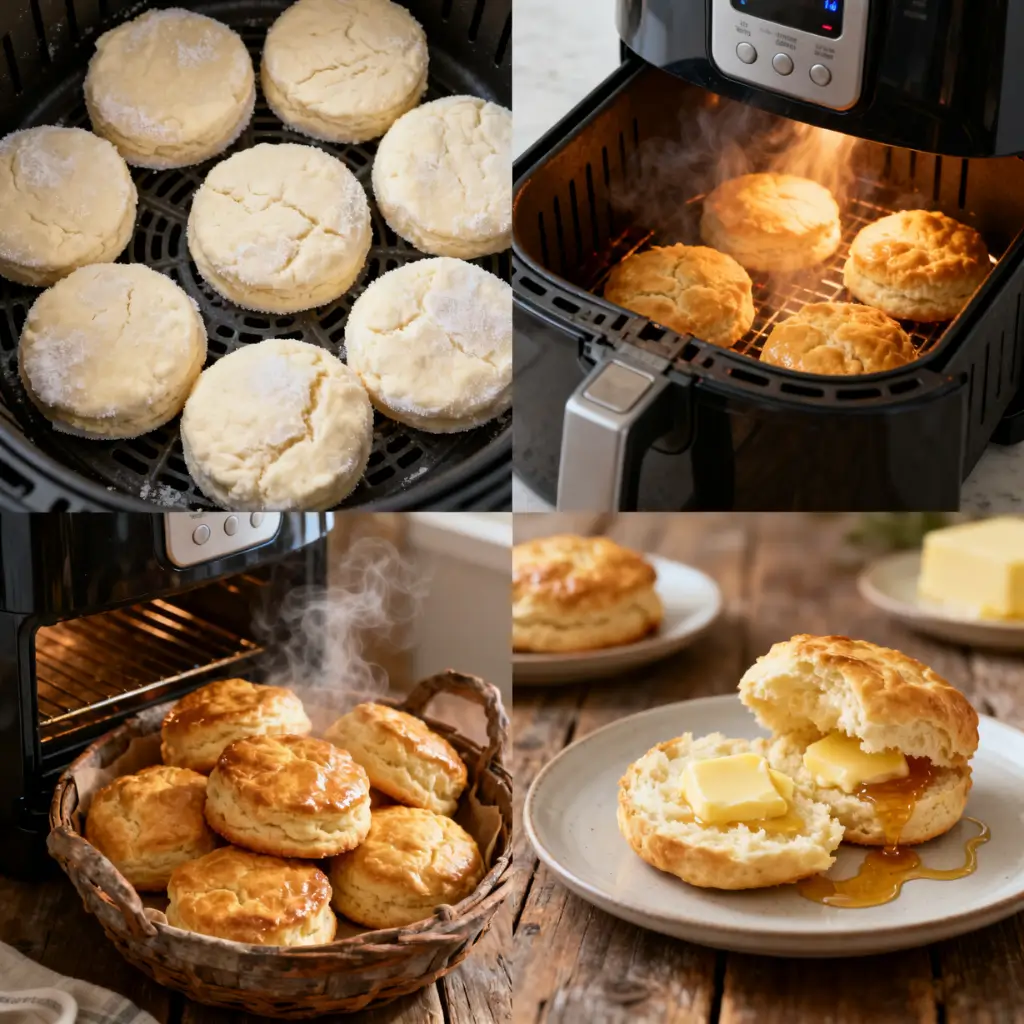 how to cook frozen biscuits in air fryer