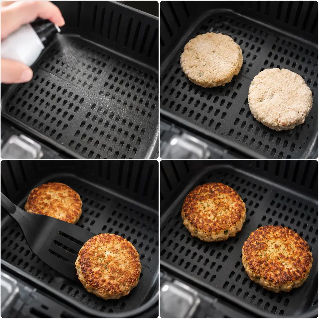 how to cook frozen crab cakes in air fryer