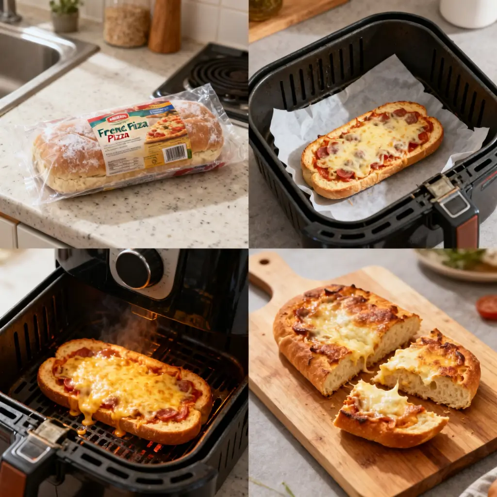 how to cook french bread pizza in air fryer