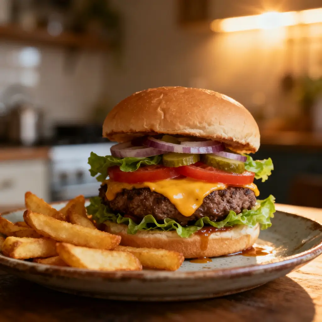 frozen burgers in air fryer
