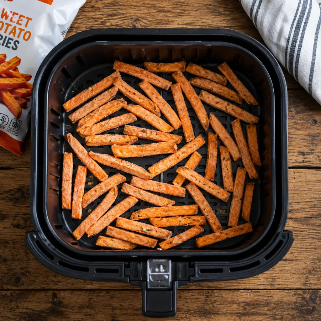 cooking frozen sweet potato fries in air fryer