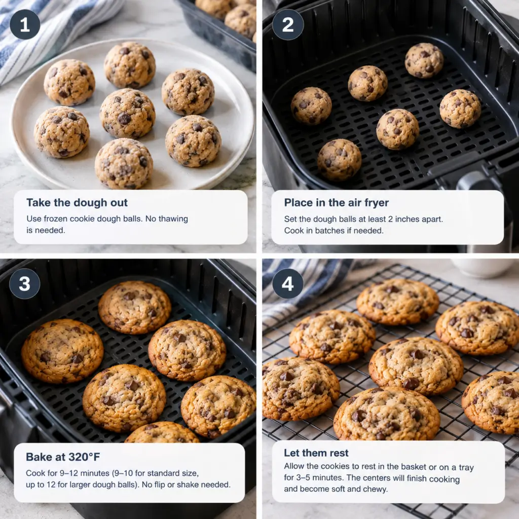 how to cook cookie dough in air fryer