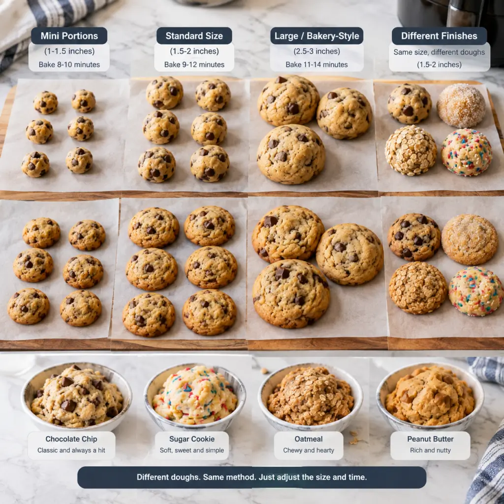 Frozen Cookie Dough in Air Fryer